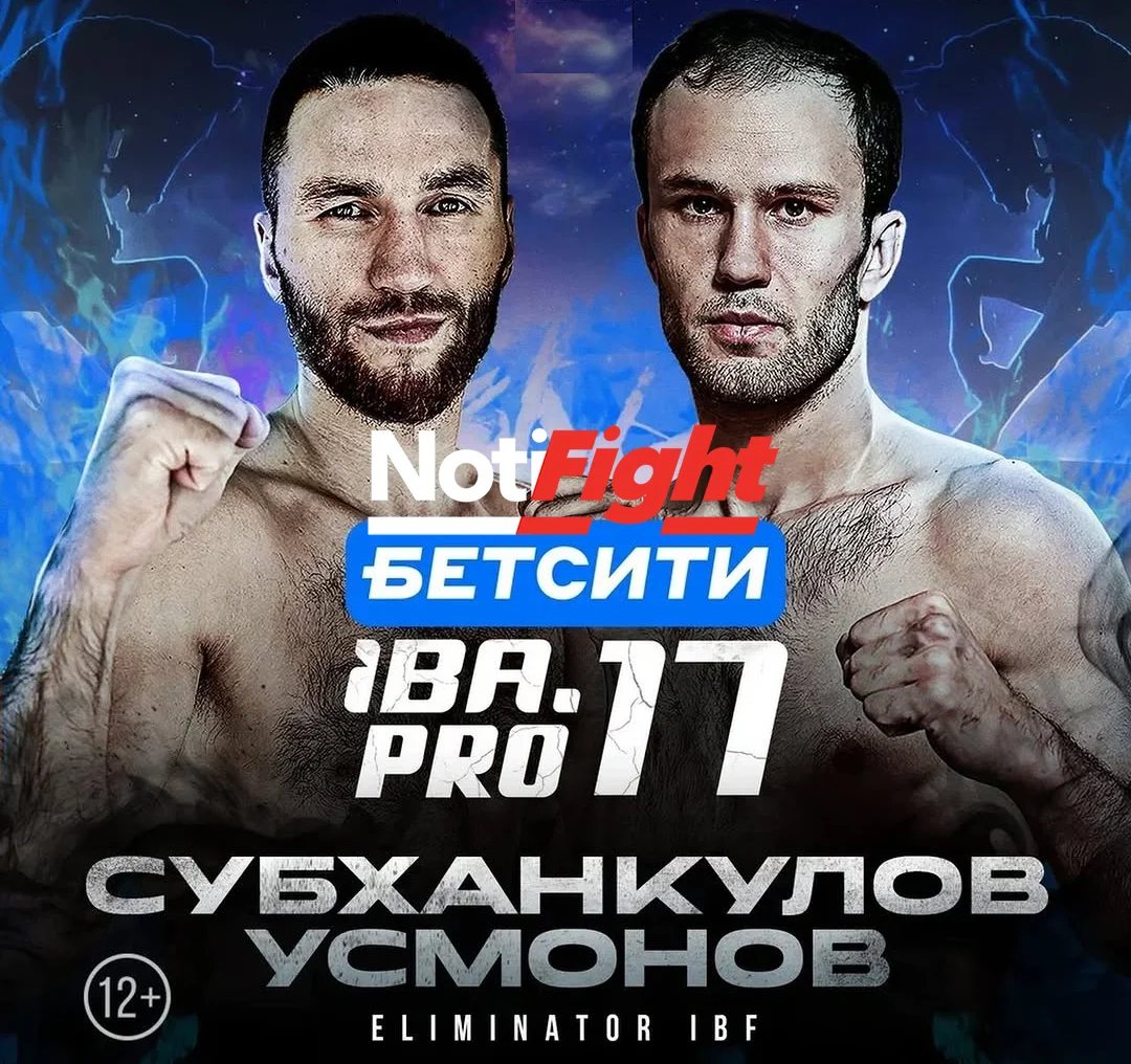 Subkhankulov vs Usmonov Poster IBA Pro NF