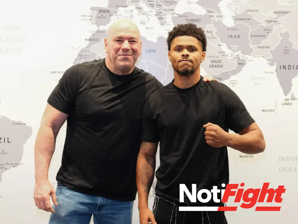 Dana White y Shakur Stevenson / Zuffa Boxing