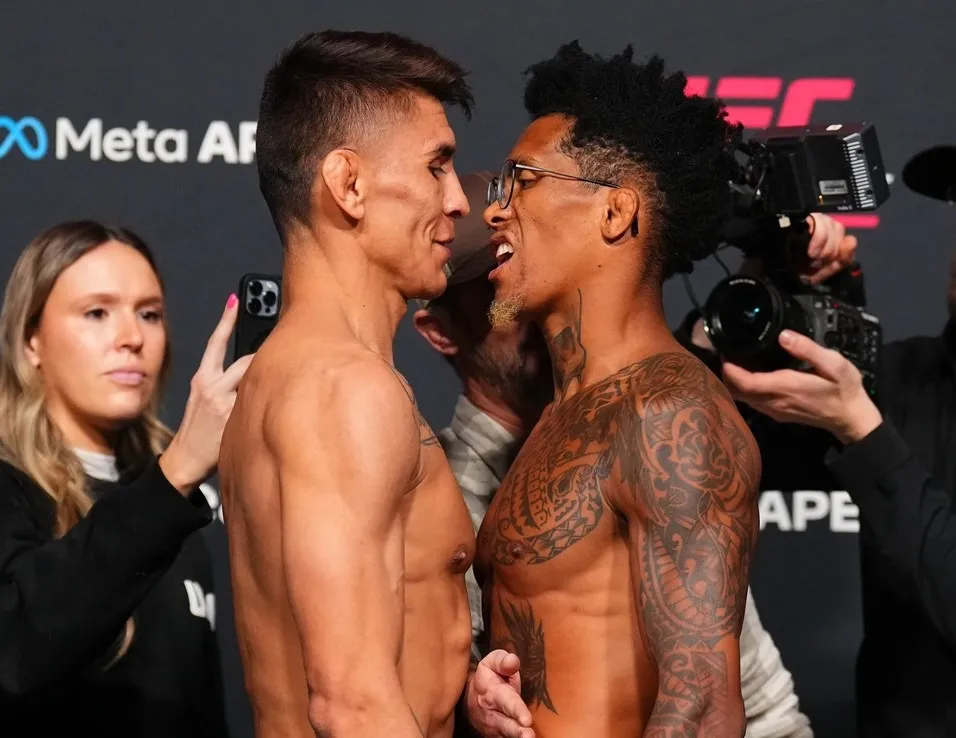 Mario Bautista y Vinicius Oliveira cumplen peso para UFC Fight Night 266 de Las Vegas y Paramount