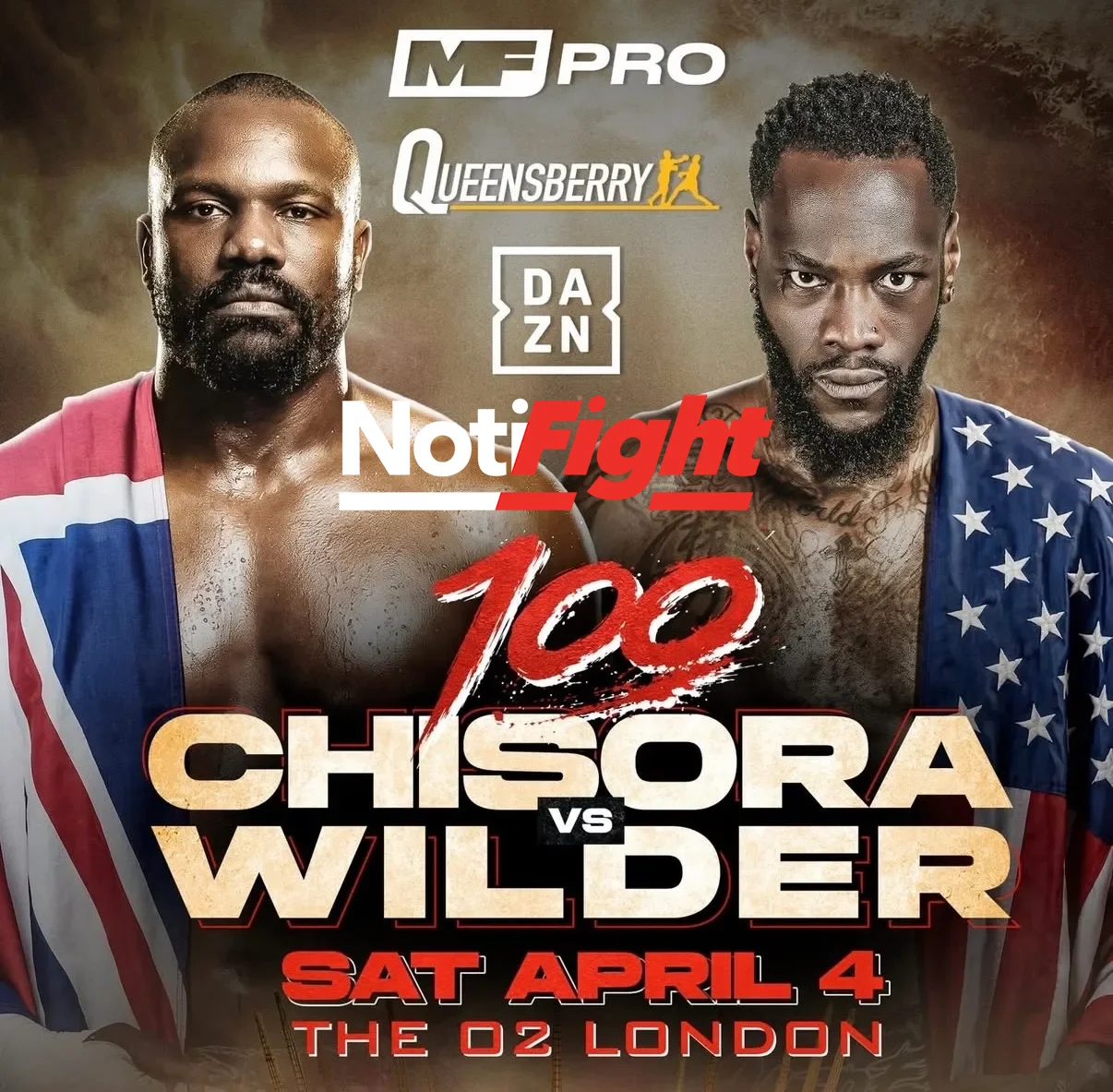 Chisora vs Wilder Poster Queensberry NF